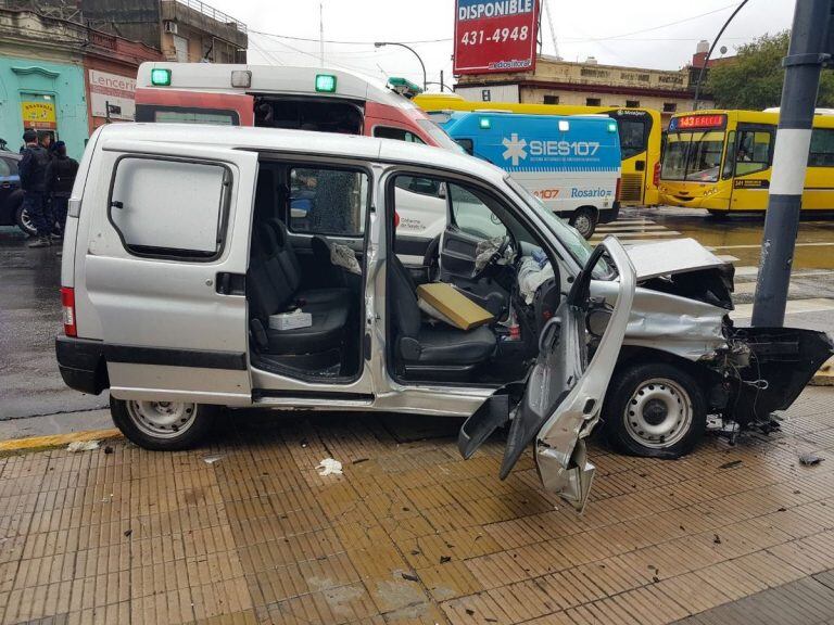 Accidente en barrio Arroyito