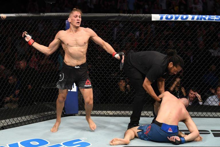 Un luchador de la UFC noqueó a otro de un "talonazo" y se volvió viral (Foto: web)