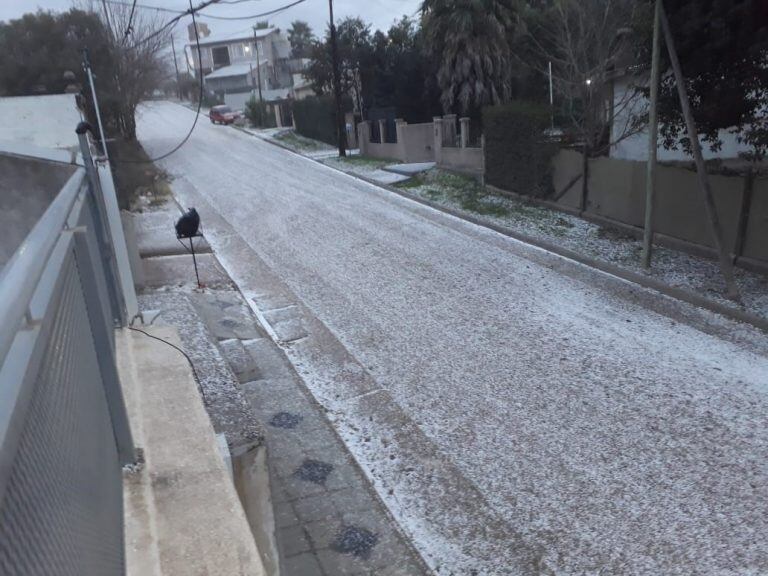 Granizo en Salsipuedes.