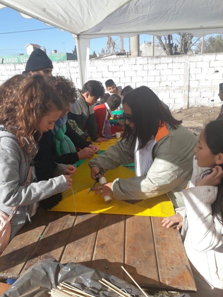 Taller de armado de barrilete