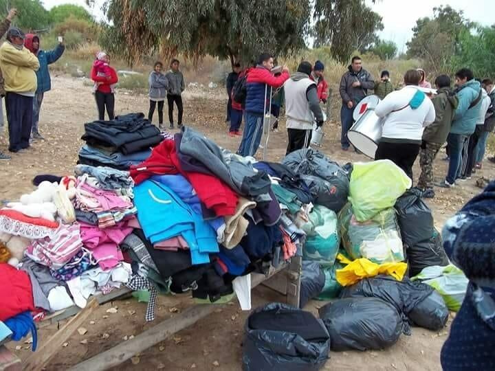 Todo lo juntado fue repartido en Cochagual.