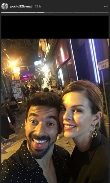 Saludo de Lavezzi a su novia