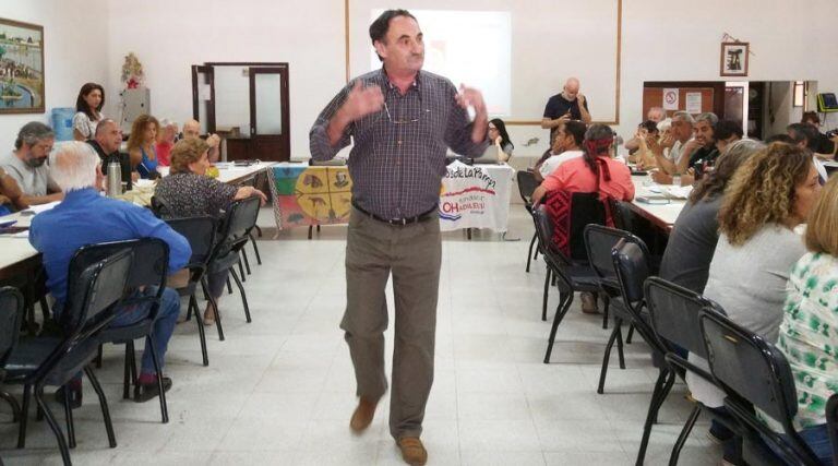 Enrique Tomas, del Centro de Residentes del Oeste Pampeano (Vía Santa Rosa)