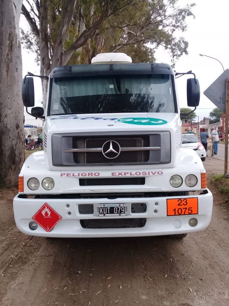 Chocó contra un camión en Alta Gracia