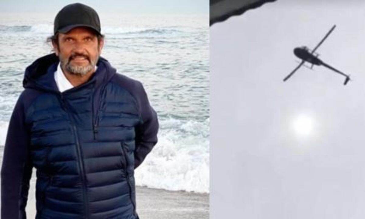 El cordero lanzado desde un helicóptero en Punta del Este: se trataría de una "broma pesada"