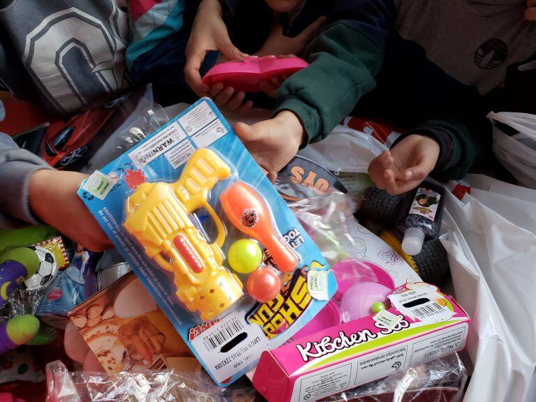 Los juguetes fueron donados por lectores. (Foto: Rocío Sileci)