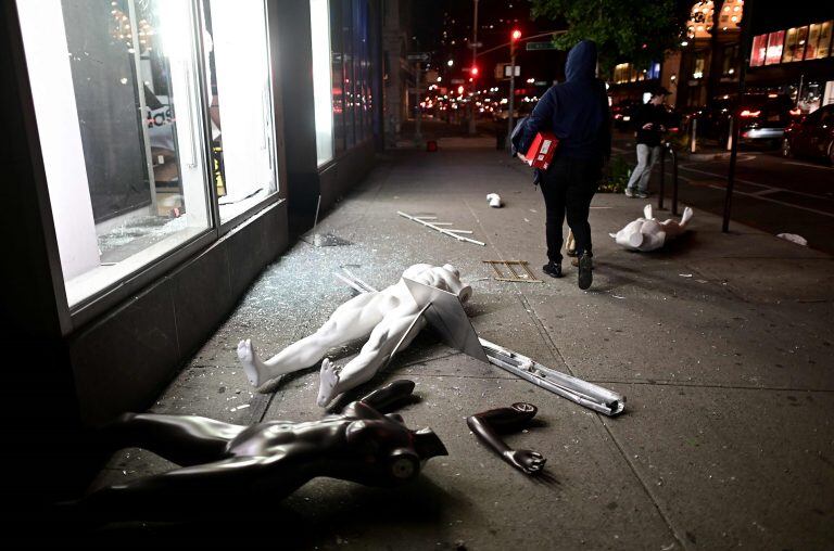 Saqueos en Manhattan (Foto: Johannes EISELE/AFP)