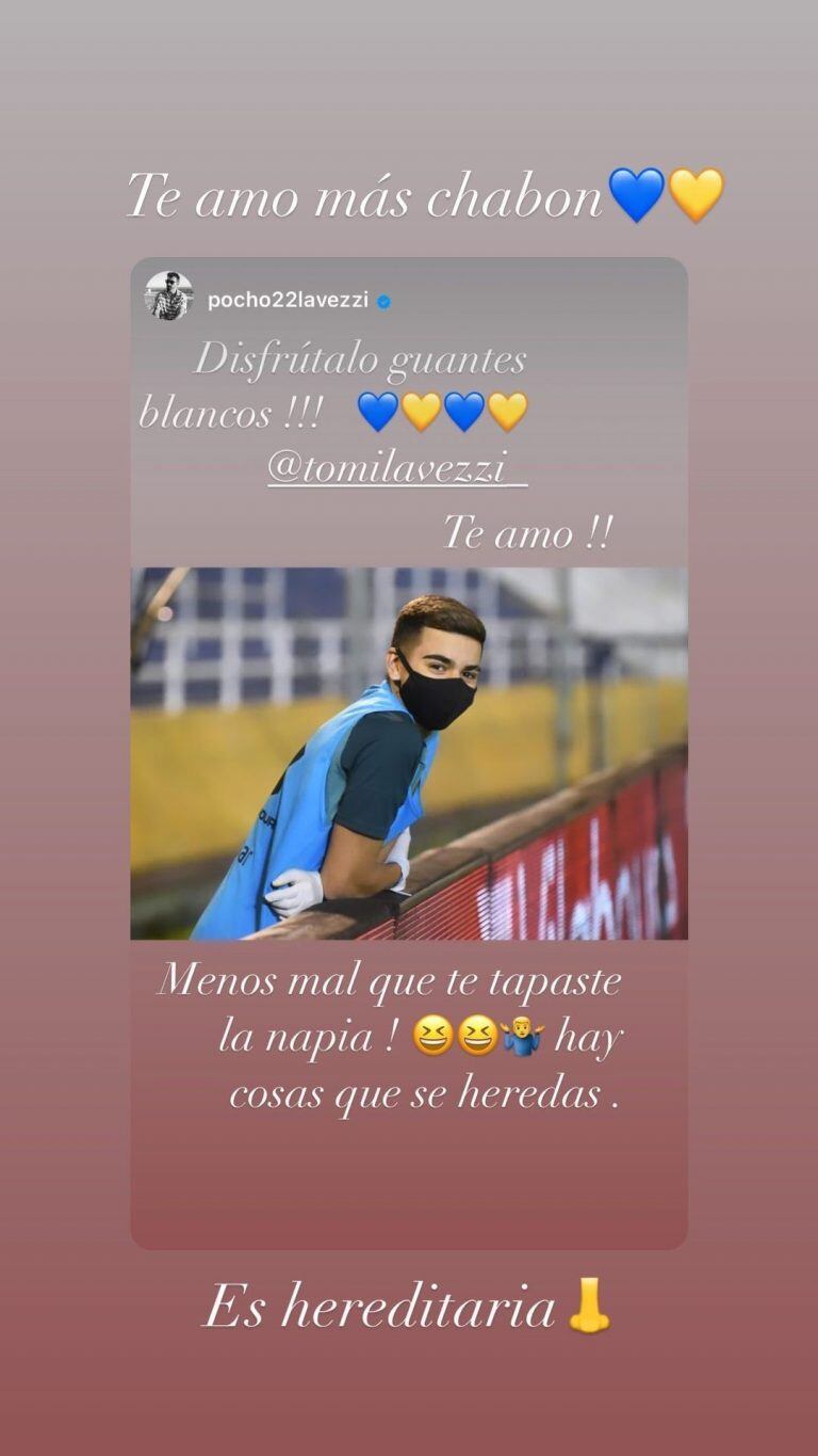 El juvenil participó como colaborador en el debut canalla en la Copa de la Liga Profesional. (@tomilavezzi_)