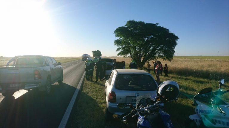 Colisión en ruta nacional 3