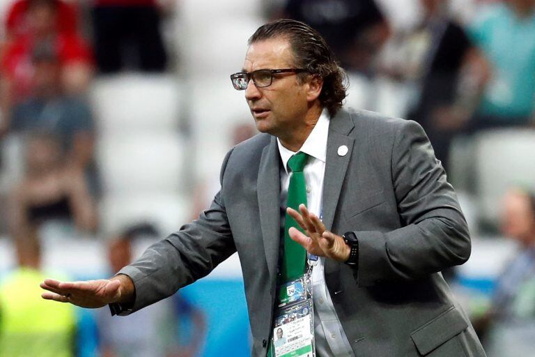 Juan Antonio Pizzi durante el Mundial de Rusia 2018. (REUTERS)