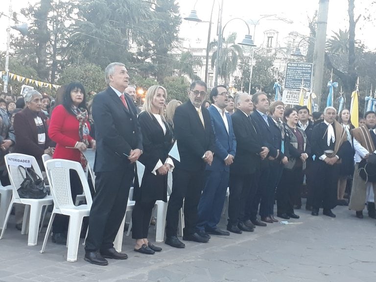 El gobernador de Jujuy, Gerardo Morales, participó de las honras al Santísimo Salvador