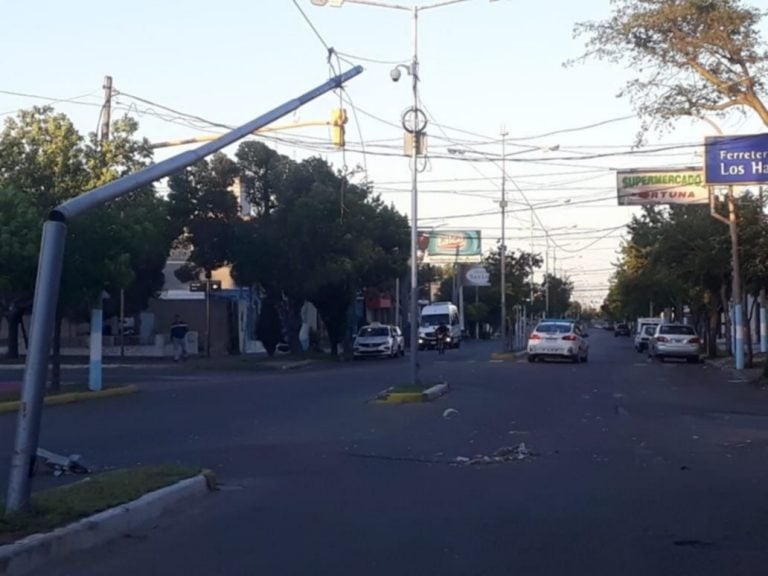 El accidente ocurrió cerca de las 6 de este viernes, a la altura de calle General Paz de la ciudad de San Luis.