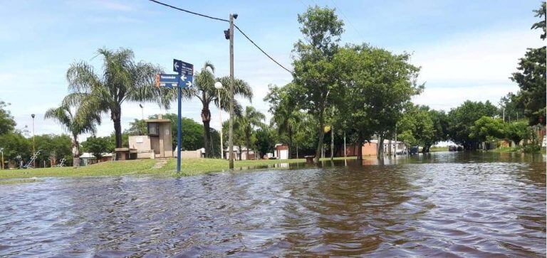 Los registros fueron históricos en cantidad de agua caída en tan poco tiempo. (Fuente: Esperanzadiaxdia)