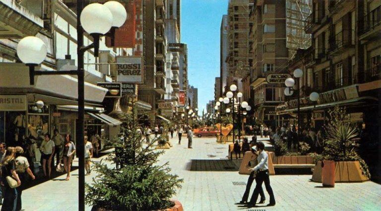 Peatonal San Martín (Foto: Facebook Mar del Plata de Ayer)