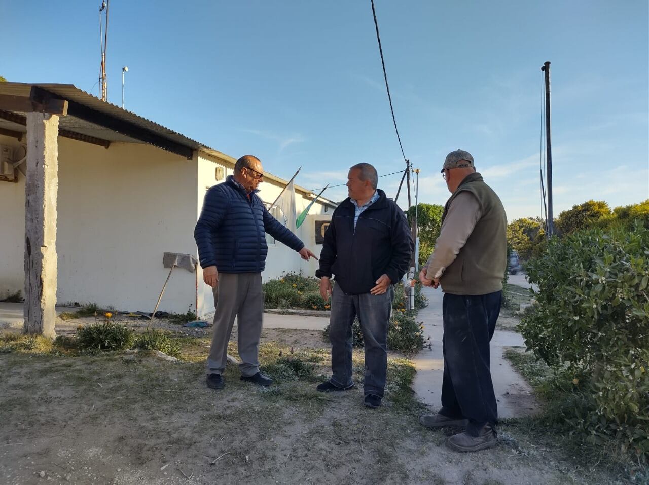 El intendente de Tres Arroyos recorrió Orense y visitó obras en marcha