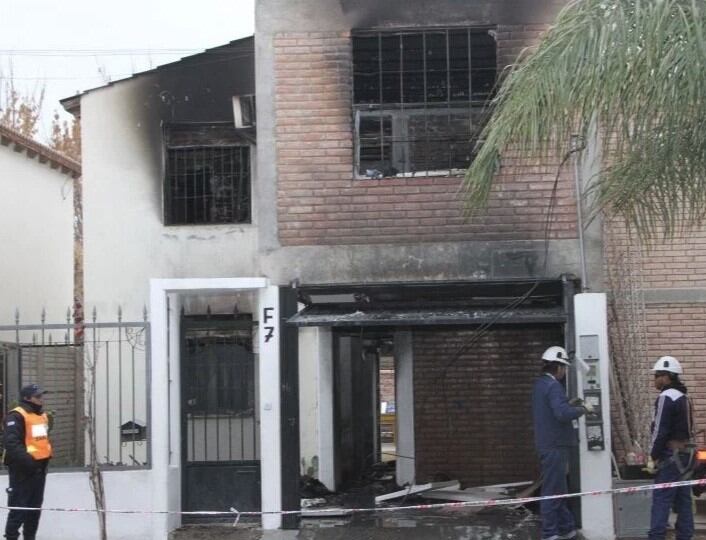 El incendio se produjo en el Barrio UDAP II, en Rivadavia.