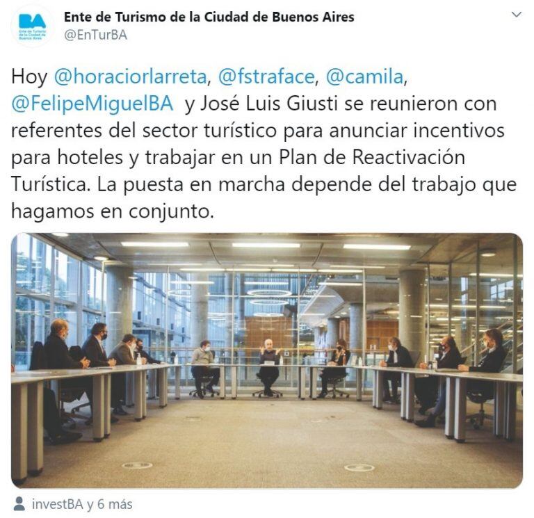 El Gobierno porteño modificó la ley de incentivos fiscales para hoteles (Foto: captura Twitter)