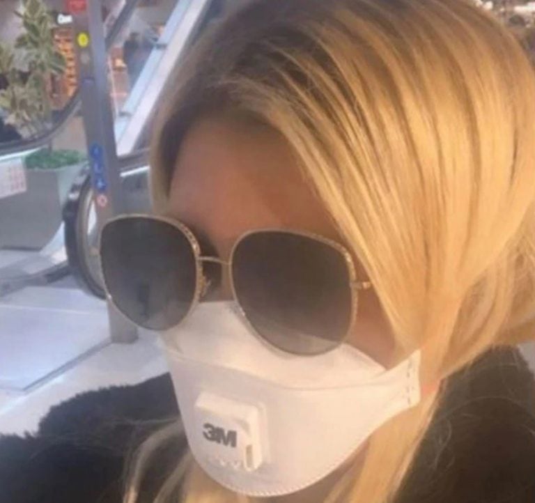 Wanda Nara, antes de su vuelo. (Instagram)