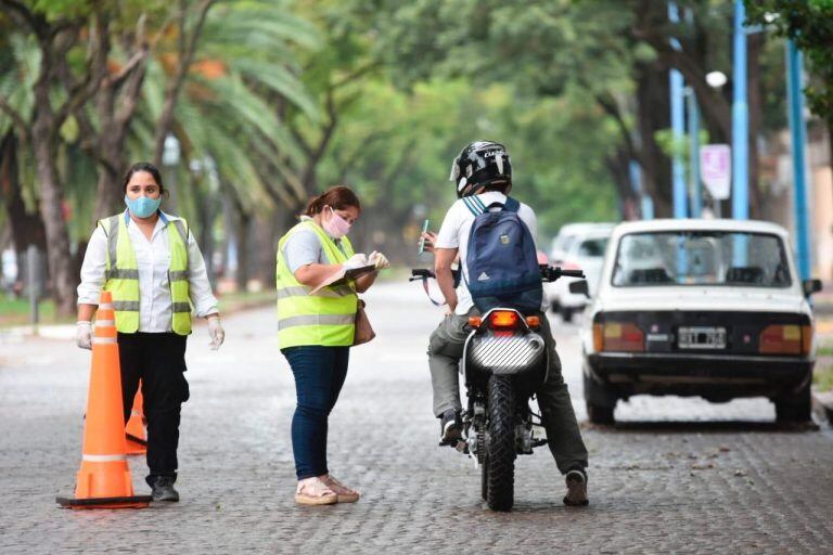 Controles vehiculares en Rafaela por la pandemia de coronavirus