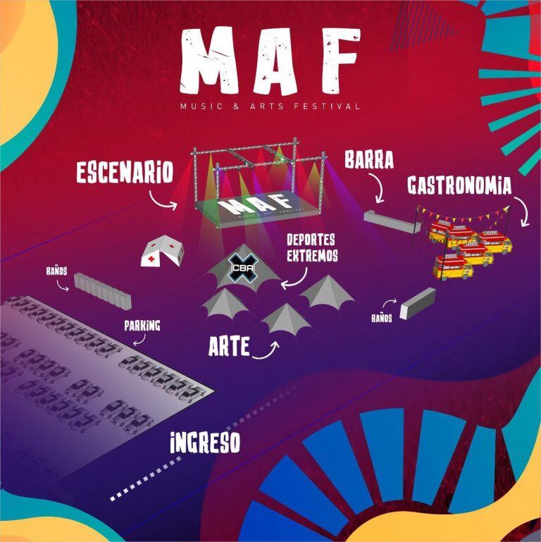 MAF: Music & Arts Festival se llevará a cabo en el Autódromo Cabalén, en Córdoba.