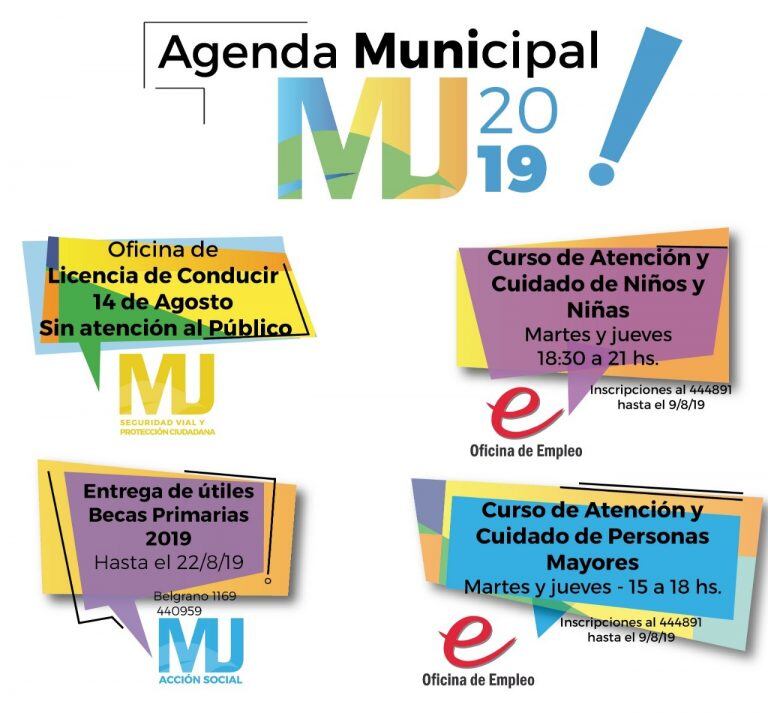 Agenda municipal. Todo lo que tenes que saber.