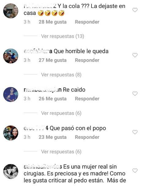 Los comentarios de los usuarios a la China Suárez