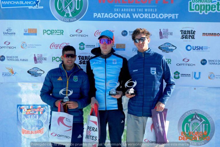 Podio masculino WorldLoppet y Marcha Blanca - Fotos: Fuego Deportivo