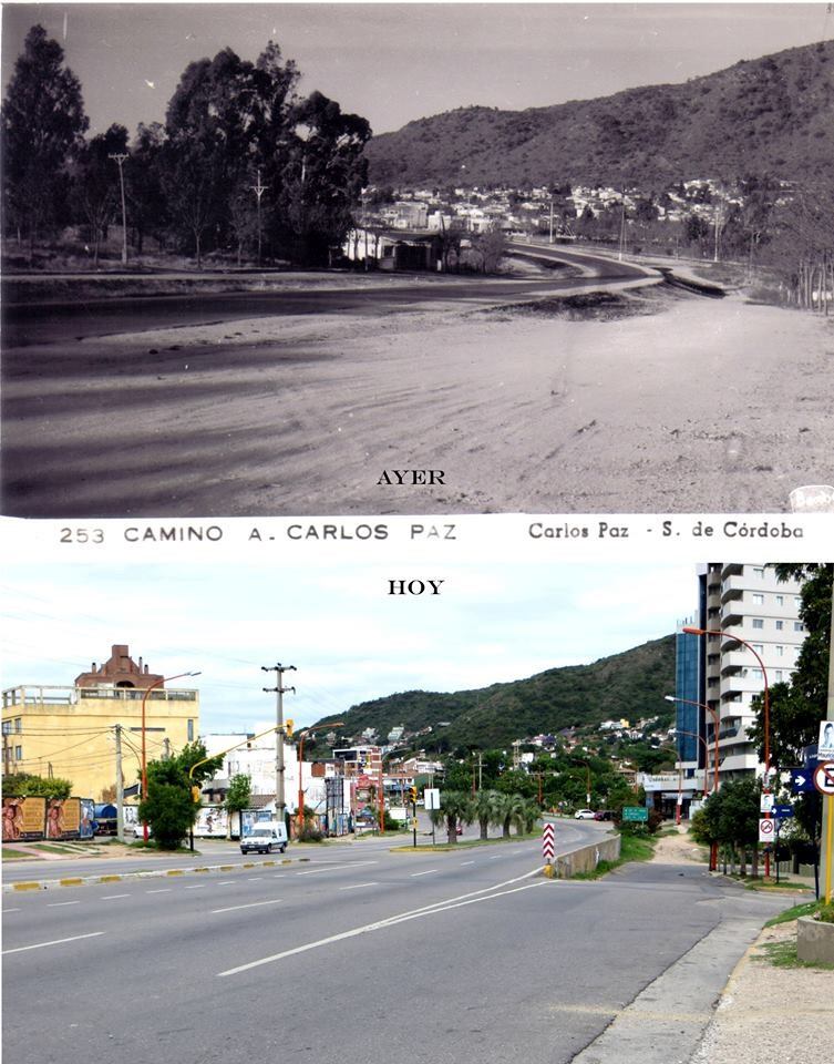 Ingreso a Villa Carlos Paz. (Foto: gentileza Eldor Bertorello / Facebook Fotos y Recuerdos de Carlos Paz).