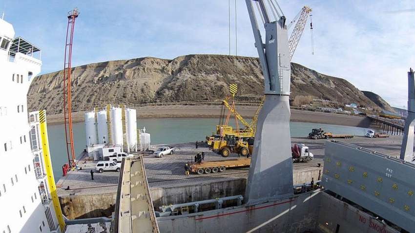 La represa hidroeléctrica Néstor Kirchner.