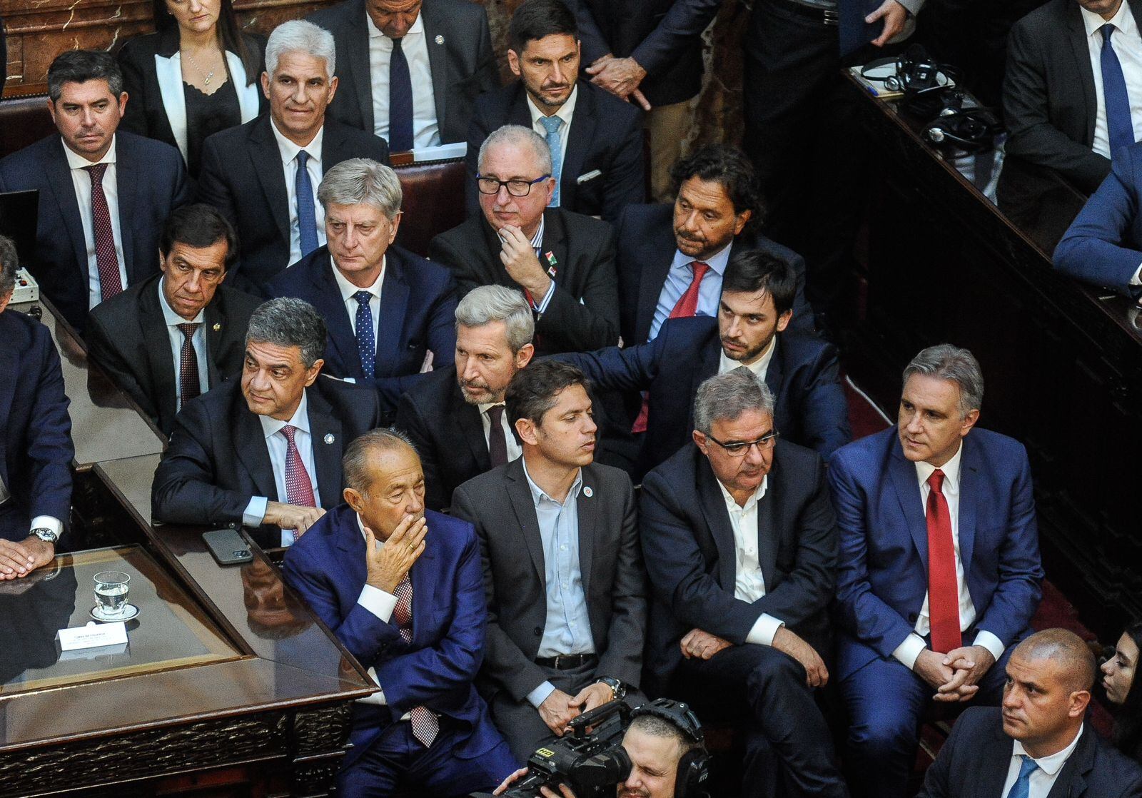 Javier Milei y Victoria Villarruel en la apertura de sesiones ordinarias en el Congreso. (Federico López Claro / La Voz)