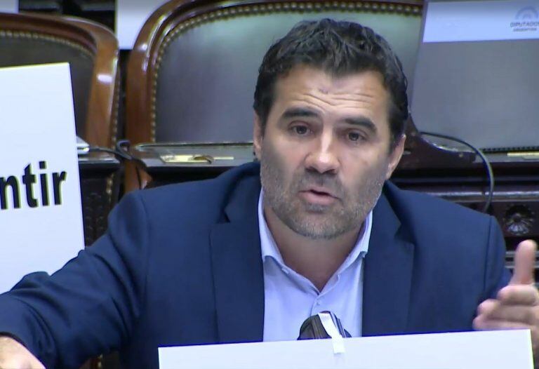 Martínez en el Congreso Nacional (web).