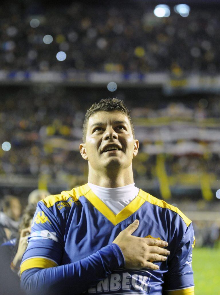 El excentrocampista argentino Sebastián Battaglia, máximo ganador de títulos en la historia del Boca Juniors.