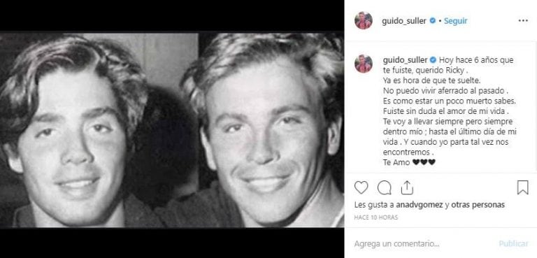 El mensaje de Guido Suller por un nuevo aniversario de la muerte de Ricardo Fort (@guido_suller)