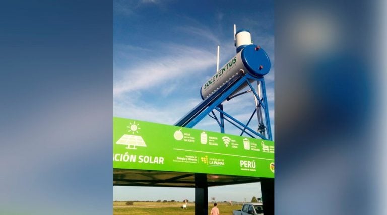 El Punto Solar está ubicado en el kilómetro 206 de la Ruta Nacional N° 35 (APN)