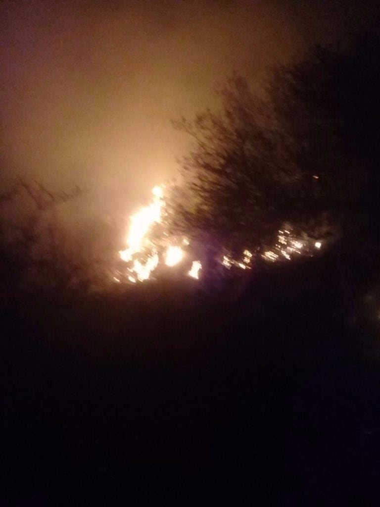 Incendio en la Villa de la Quebrada.