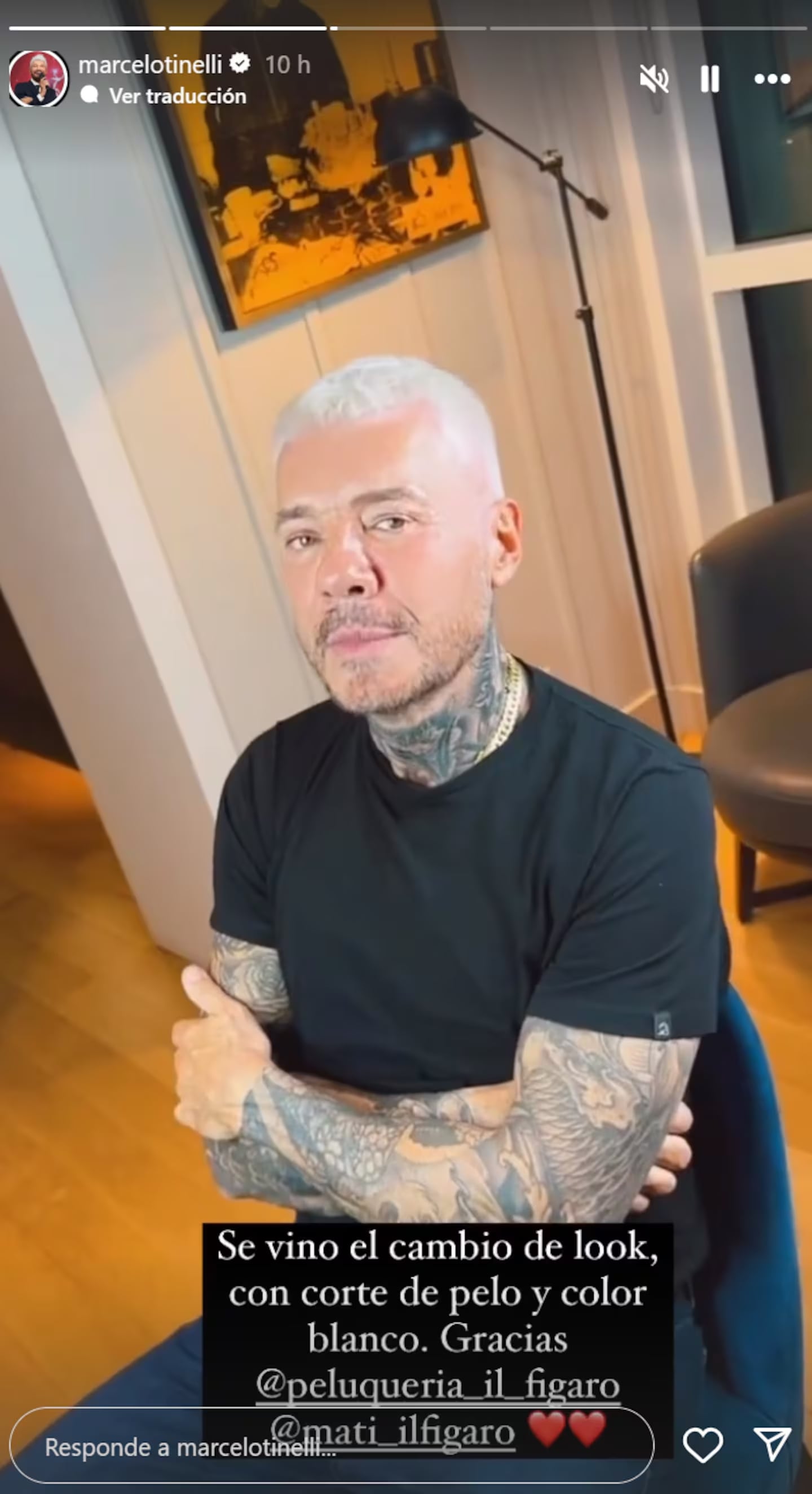 Marcelo Tinelli causó sensación en redes.