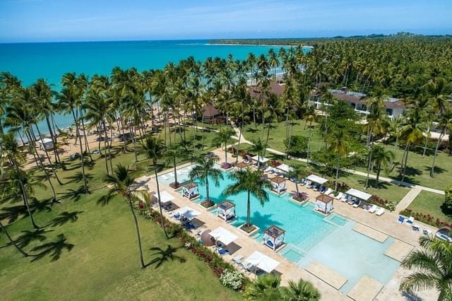 Belén Francese festejó su cumpleaños en un resort en República Dominicana.