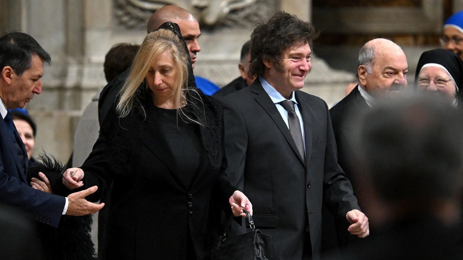 Javier Milei en el Vaticano. Foto: Vatican News