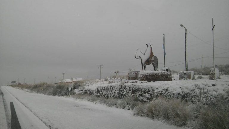 Nevada en las Altas Cumbres en Córdoba este miércoles 22 de mayo.