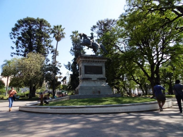 Plaza San Martín en la actualidad.