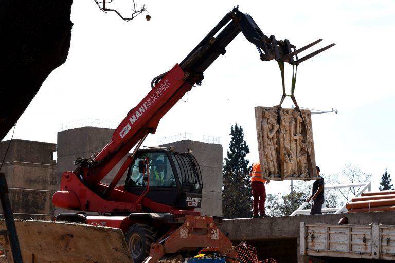 Avanzan las obras en Plaza España.