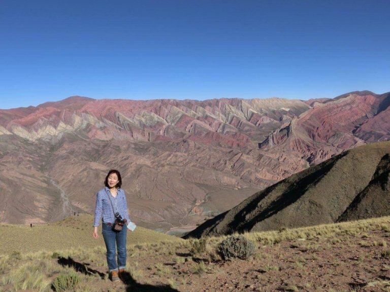 La televisión japonesa visitó jujuy para mostra a su audiencia las fantásticas montañas del Hornocal.