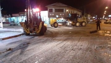 Limpieza de calles Invierno en Río Grande TDF