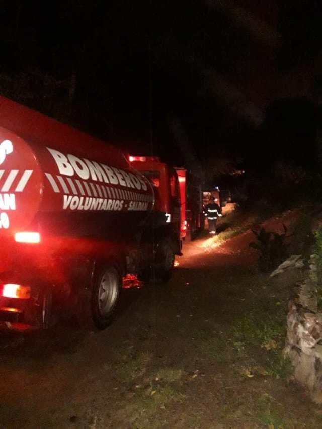 Incendió en una vivienda de Villa Allende (Fotos: Diario Sierras)