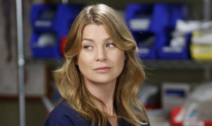 Ellen Pompeo como Meredith Grey en Grey's Anatomy.