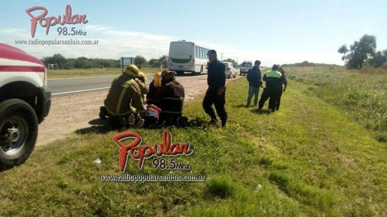 Accidente ruta 146