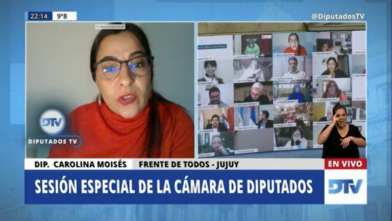 La diputada Carolina Moisés (FdT Jujuy) promueve que el Presupuesto Nacional tenga perspectiva de género.