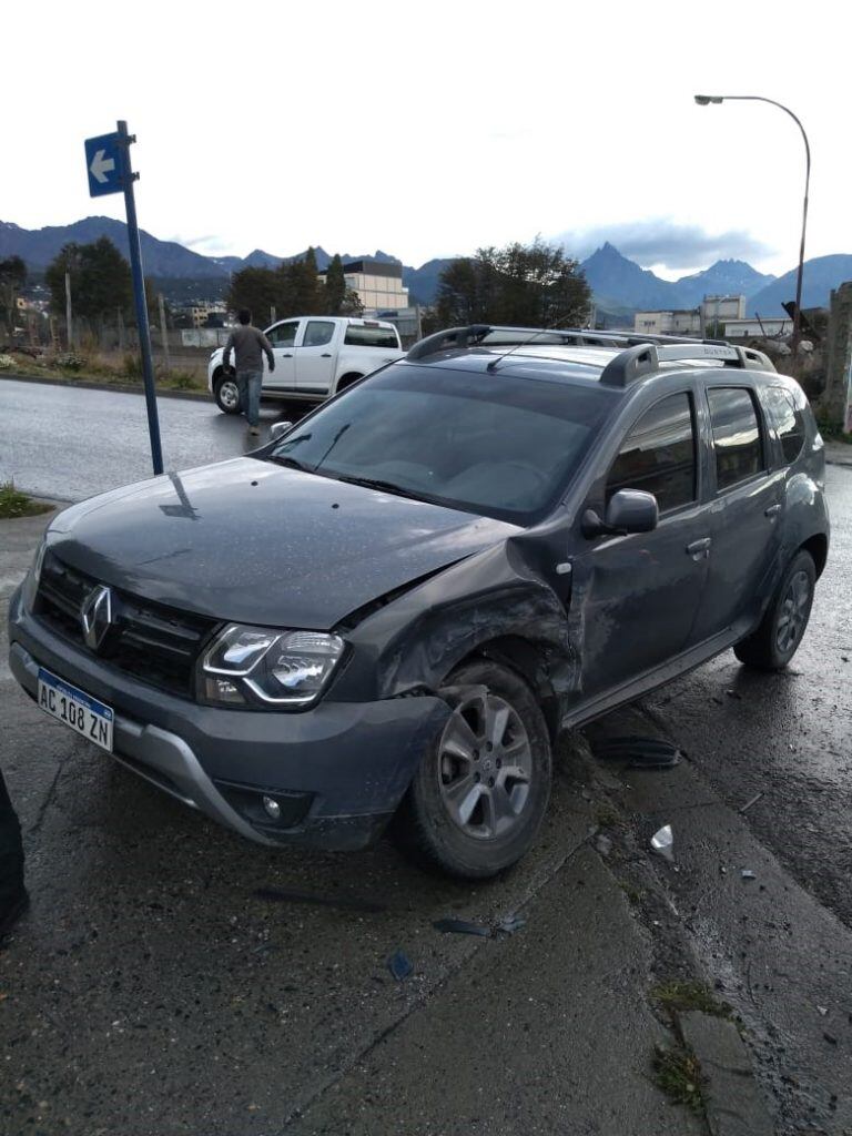 Accidente vial en Ushuaia.