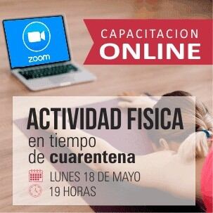 Capacitación online sobre actividad física en tiempo de cuarentena