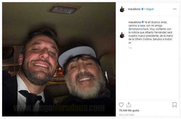 (Instagram: @maradona)